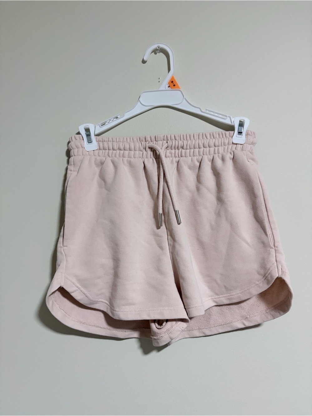 H&M Soft Drawstring Athletic Shorts - Light Pink